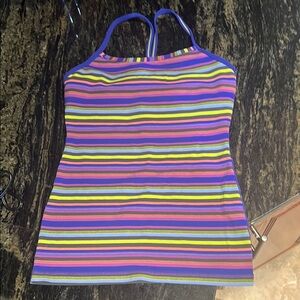 lululemon athletica Multicolor Striped Tank Top